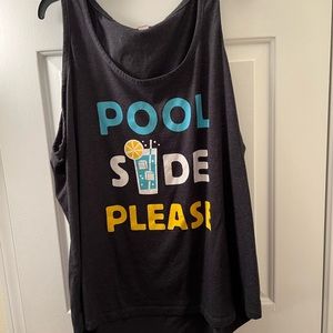 Poolside, please graphic tank
